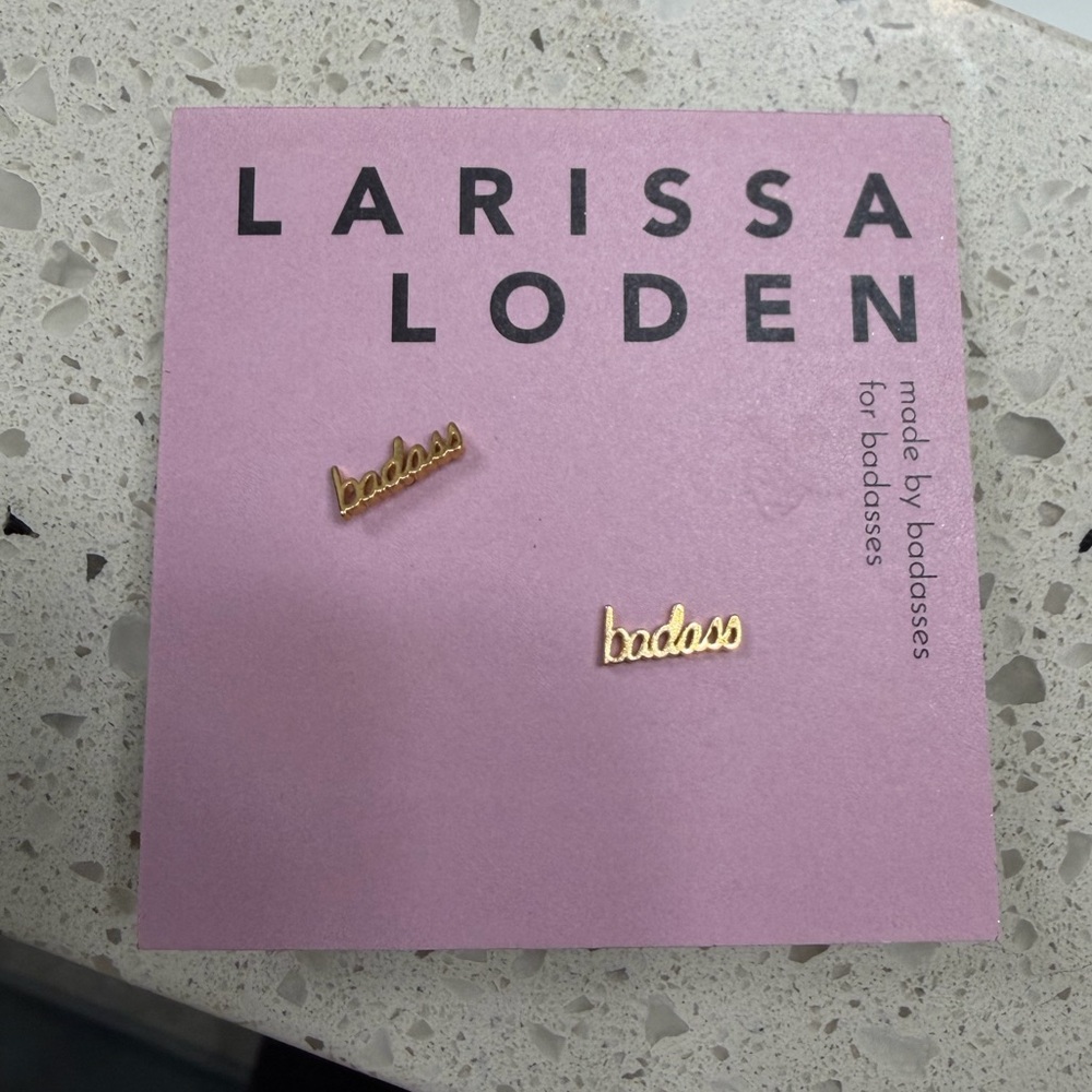 Larissa Loden Gold 'Badass' Earrings